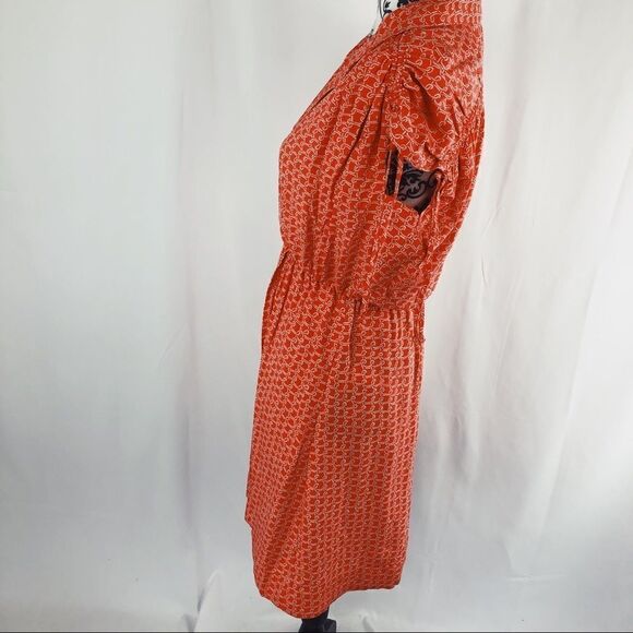 Anthropologie Maeve Carlotta Ruched Shirt Dress - Picture 5 of 7